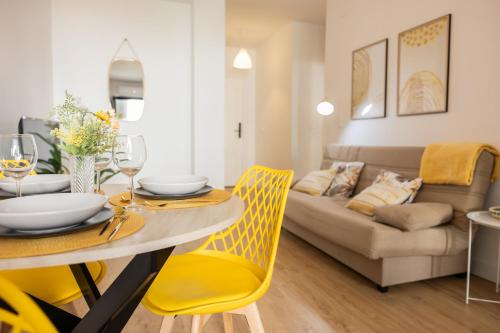 Χώρος καθιστικού στο Apartamento La Brisa, relax y naturaleza