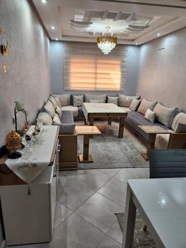 Posezení v ubytování appartement nova hills