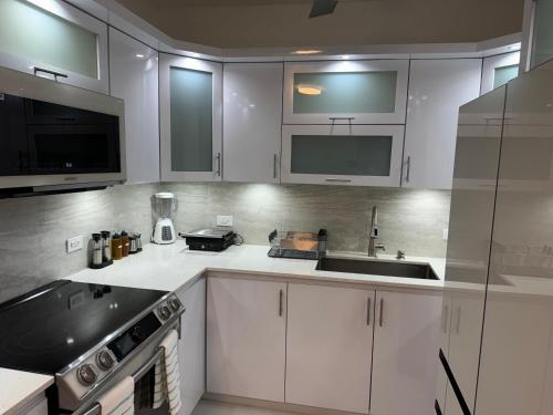 Kuchyň nebo kuchyňský kout v ubytování Casa Mi Luz Ilumina tu Estancia con Elegancia y Confort en San Juan