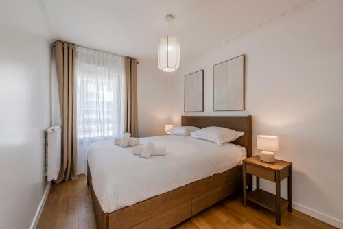 Postel nebo postele na pokoji v ubytování Penthouse Duplex Disneyland Paris - 10 pers - 4 Ch - 10 min