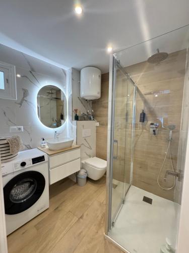 Koupelna v ubytování Apartamento Arena