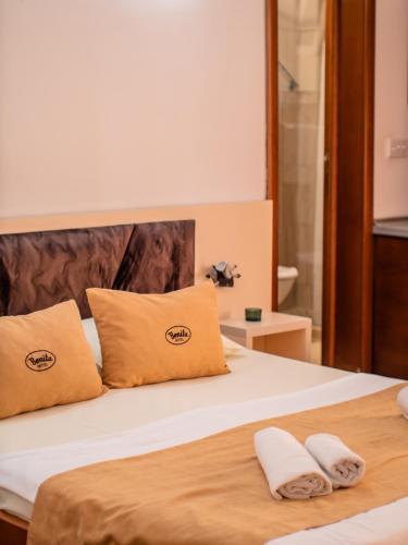 Ένα ή περισσότερα κρεβάτια σε δωμάτιο στο Apartments Bonita