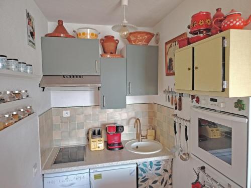 Η κουζίνα ή μικρή κουζίνα στο Apartment Edelview