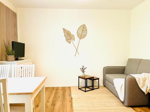 Μια τηλεόραση ή/και κέντρο ψυχαγωγίας στο SEENZeit Apartments