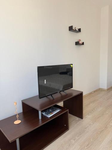 TV a/nebo společenská místnost v ubytování Студиа Осака