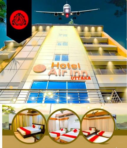 a view of the hotel atlantic from the front of the building at The Air Inn Uttara in Dhaka