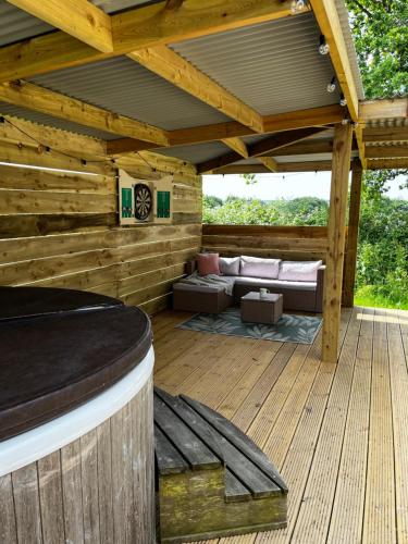 Balkón nebo terasa v ubytování Shepherds Hideaway