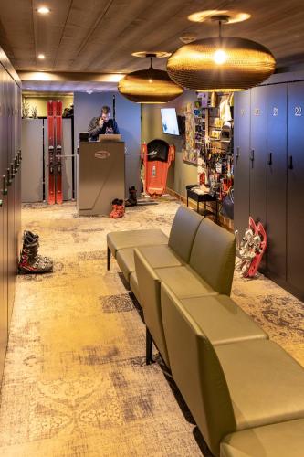 Χώρος καθιστικού στο Hotel MONT-BLANC VAL D'ISERE