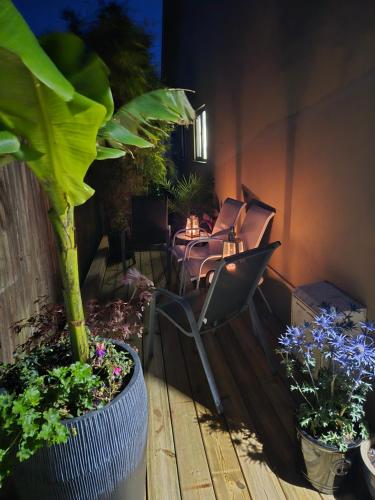 Zahrada ubytování Luxury Apartment Brighton and South Downs National Park, Free Parking, animals on request daily fee