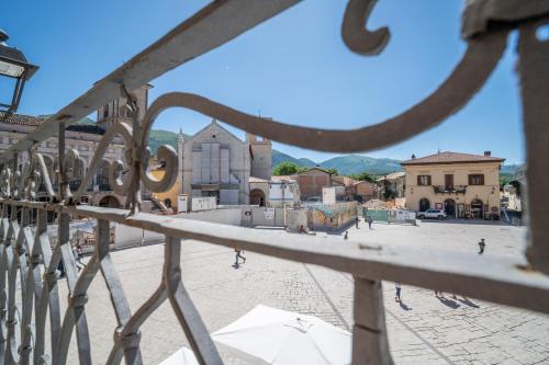 a view of a town from a fence at Domus Nursia in Norcia