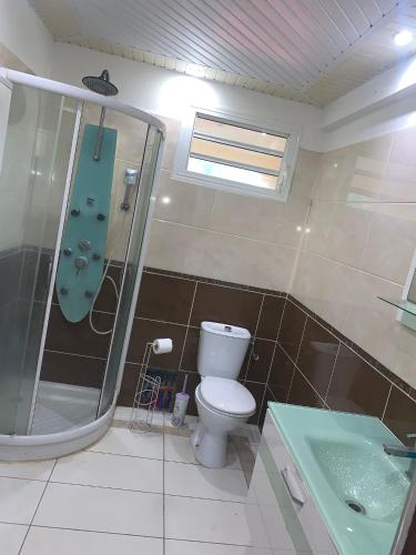 Koupelna v ubytování Villa Sigere