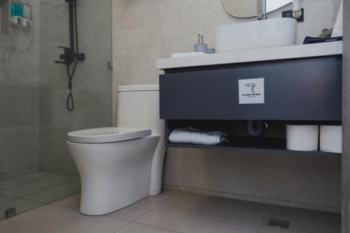 Ванная комната в Apartamento Santa Rita #7 cerca de restaurantes