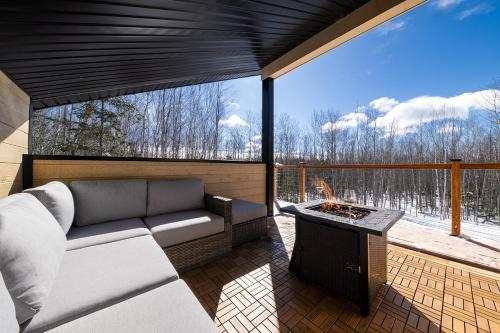 Posezení v ubytování Chalet LUMI