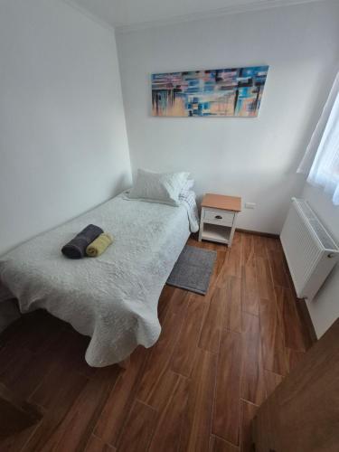 Postel nebo postele na pokoji v ubytování cabaña 9
