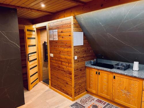 Η κουζίνα ή μικρή κουζίνα στο Stella Haus