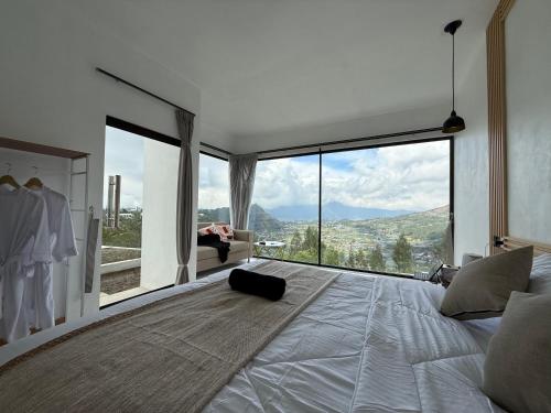 Nespecifikovaný výhled na hory nebo výhled na hory při pohledu z bed and breakfast