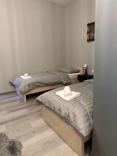Katil atau katil-katil dalam bilik di Apartmani Balen