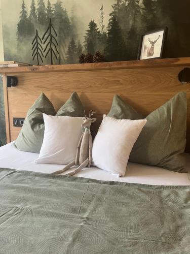 Postel nebo postele na pokoji v ubytování Apartmán Dole v Dole
