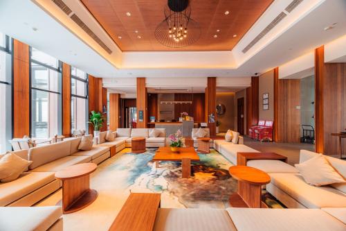 Posezení v ubytování Oakwood Suites Chongli