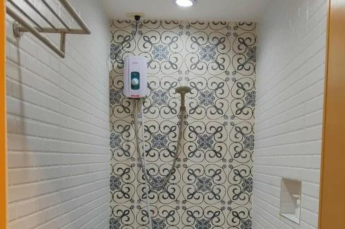 Koupelna v ubytování Hotel Lapira Vigan