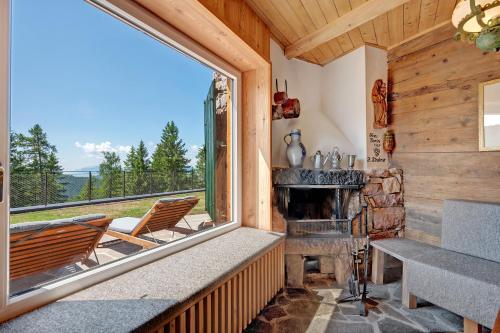 Χώρος καθιστικού στο Chalet Magdalena und Lodges