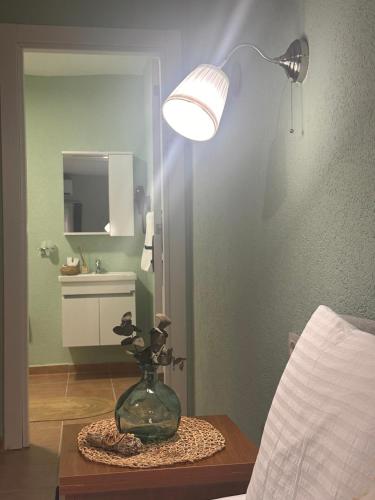 Кровать или кровати в номере Hanole Macaron Guest House