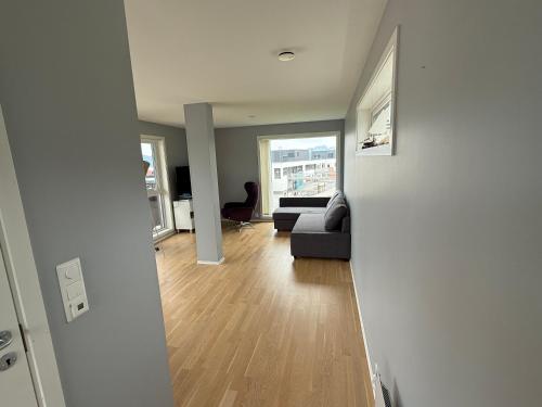 Χώρος καθιστικού στο Luksuriøs enebolig, nær Ålesund