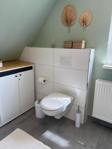 Ferienwohnung am Wald in der Südheideにあるバスルーム
