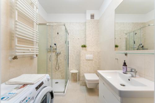 Koupelna v ubytování Apartament Sunset Resort 25 SurfingBird Grzybowo