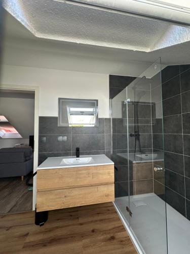 Koupelna v ubytování Ferienwohnung Zeitz - Weiße Elster Apartment