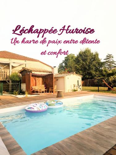 L'échappée Huroise, piscine et spa privatifs
