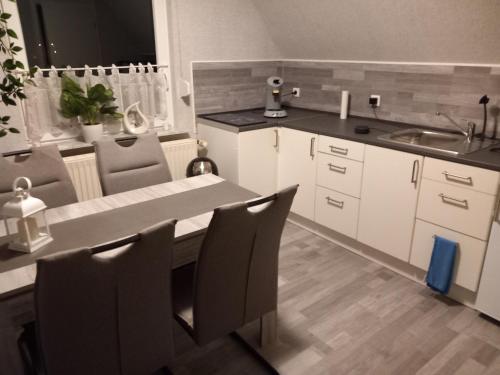 Dapur atau dapur kecil di Ferienwohnung Conrads
