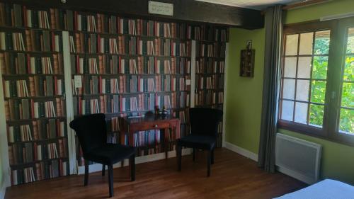 Knihovna v bed and breakfast