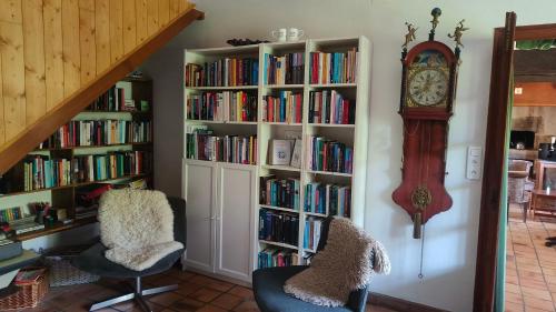 Knihovna v bed and breakfast