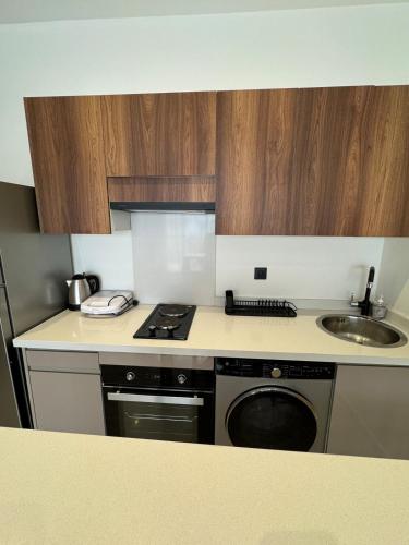 Η κουζίνα ή μικρή κουζίνα στο Beautiful apartment with a terrace