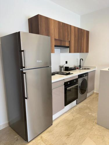 Η κουζίνα ή μικρή κουζίνα στο Beautiful apartment with a terrace