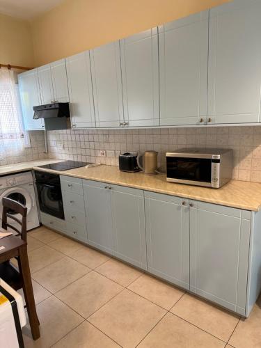 Η κουζίνα ή μικρή κουζίνα στο Vergi Apartments