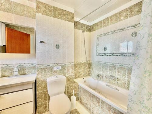 Bilik mandi di Villa Eleni Kalami with private pool by DadoVillas