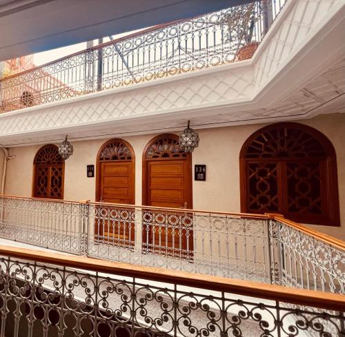 Balkón nebo terasa v ubytování Riad Tislite & SPA