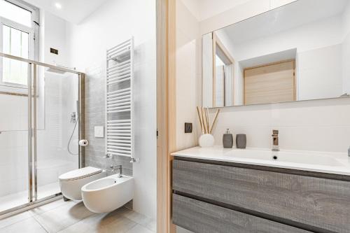 Koupelna v ubytování Cascina Fedeli - Stazione e Centro