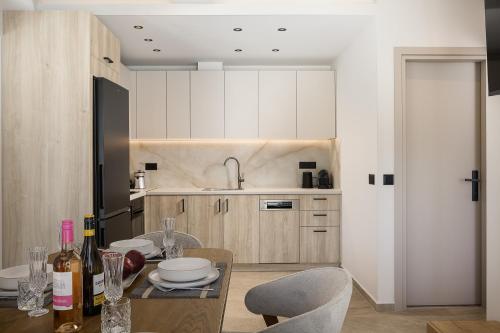 Kuchyň nebo kuchyňský kout v ubytování Celeste Bali Suites
