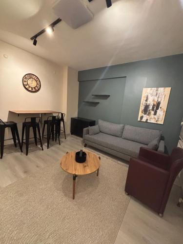 Χώρος καθιστικού στο D4 in the center, air-conditioned, 1 minute to the beach