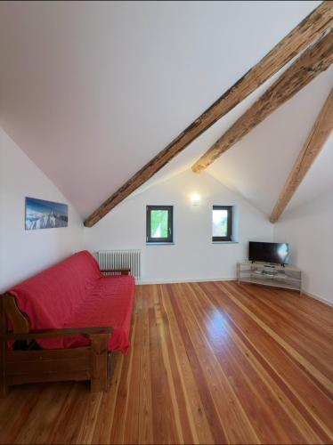 TV a/nebo společenská místnost v ubytování Casa vacanze Al Nibbio