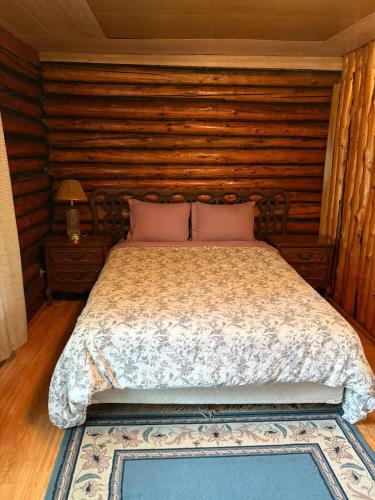 Postel nebo postele na pokoji v ubytování Chalet Lumière
