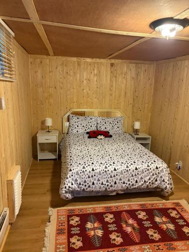 Postel nebo postele na pokoji v ubytování Chalet Lumière