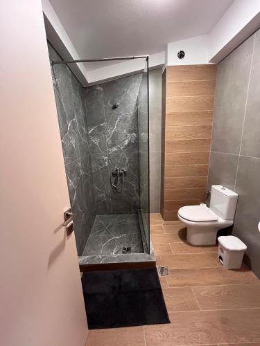 Koupelna v ubytování Apartment In Nea Fokea