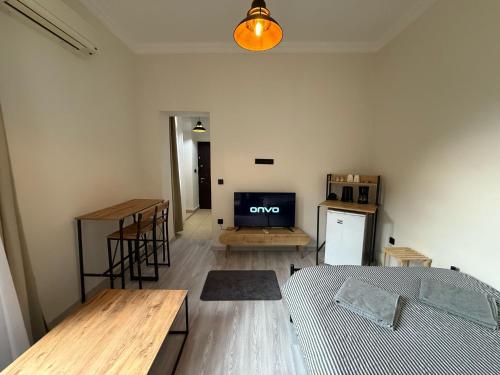 Kuchyň nebo kuchyňský kout v ubytování Bono Apartments Kadıköy
