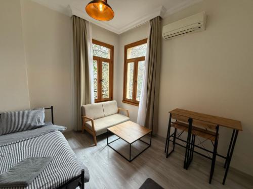 Postel nebo postele na pokoji v ubytování Bono Apartments Kadıköy