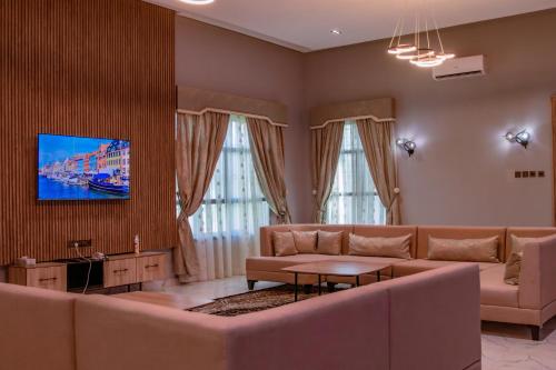 TV a/nebo společenská místnost v ubytování Almara BnB