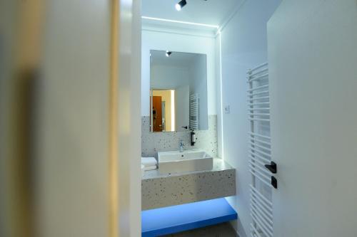 Koupelna v ubytování Hotel Bavaria